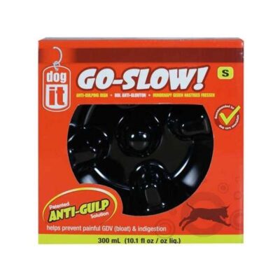 DOGIT Go-Slow Anti-Schling-Napf Schwarz 1200 ml