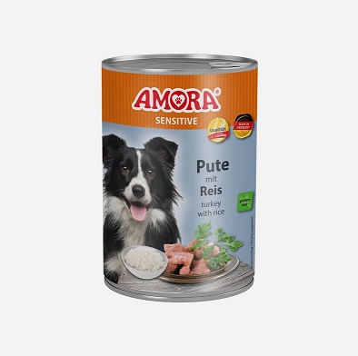 AMORA Dog Sensitive Pute & Reis - 400 g