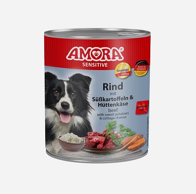 AMORA Dog Sensitive Rind & Süßkartoffel - 800 g